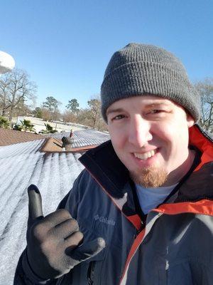 Icy Roof Inspection