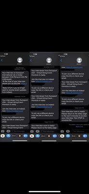 You have to be kidding me?!?! 21 hrs later I get a interview request txt. At Random!