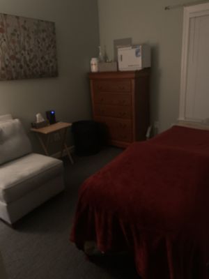 Massage treatment room