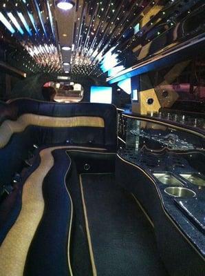 White Limo Interior