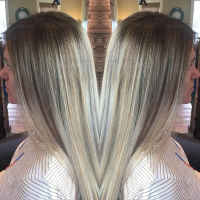 Beautiful balayage and finish!