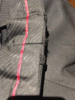 That is not a Hugo boss quality in seam . This is a botched fake