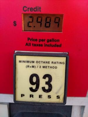 50c/gal more than anywhere else in Tampa right now; place is an f'ing rip off.