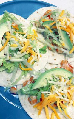 Fish Tacos  W/added Avocado!