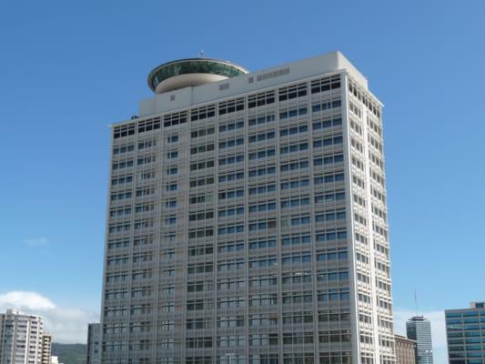 Our office is located on the 15th floor of the Ala Moana Building, shown in this picture.