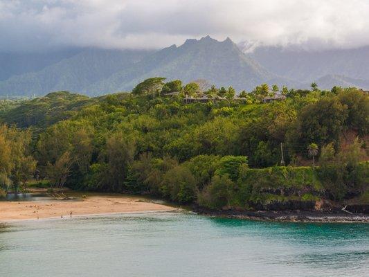 Kalihiwai Beach is a great local spot to just relax and enjoy the beauty of Kauai