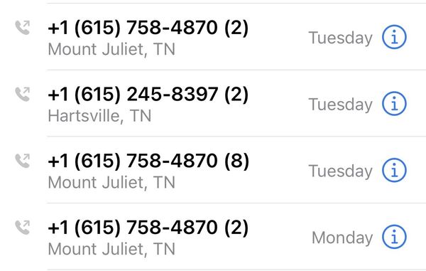 Here are just a few of my failed attempts to contact the store. I have more from my work cell.