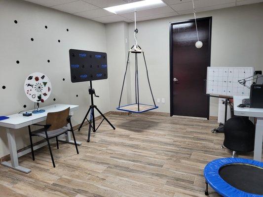 One of our Visual-motor rehab rooms.