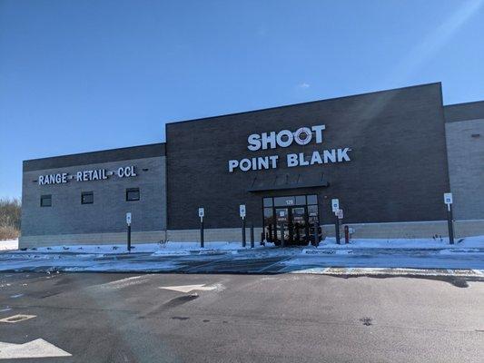 Shoot Point Blank Avon, this is their front entrance.