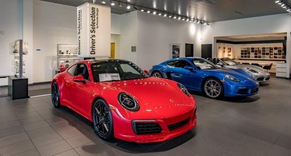 Porsche Greensboro Showroom Interior