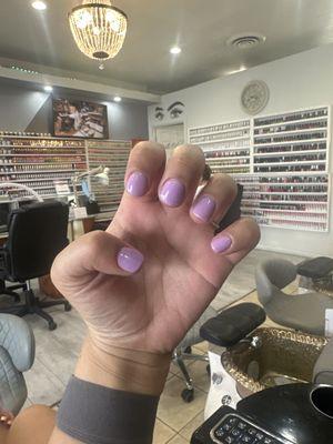 Gel Mani done by Tina