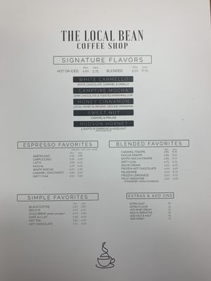 Updated menu