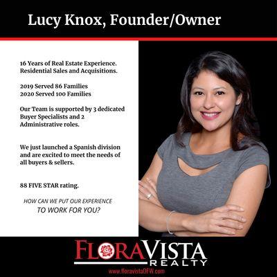 Lucy Knox, broker and Arlington native is excited to advocate for you.