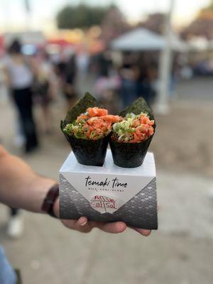 Salmon Hand Rolls