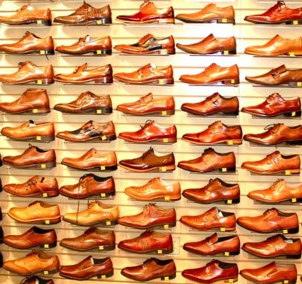 Wall of Cognac...Shoes!