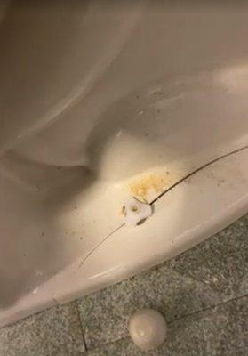 cracked toilet base