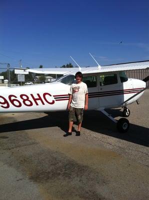 I just flew a plane for the first time! :)