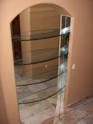 Custom Glass Shelves