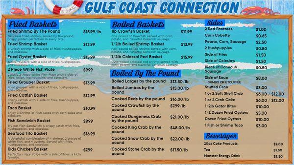 Gulf Coast Connection Paducah Restaurant Menu (Updated: 11/23)