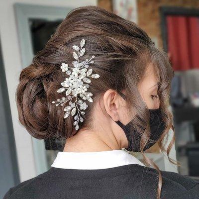 Bridal updo