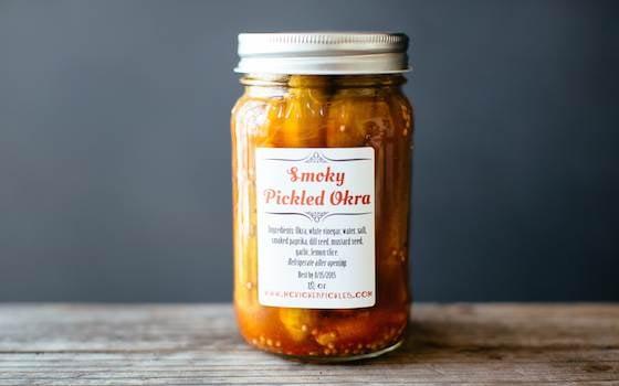 Smoky Pickled Okra. Photo by Colin Price.