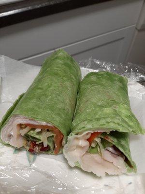 Turkey-cranberry wrap