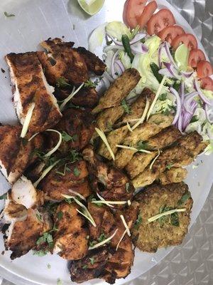 Chicken Chargha, Chicken  kabob, Chicken Chapli Kebab