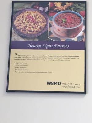 Posters of the supplement foods they have there