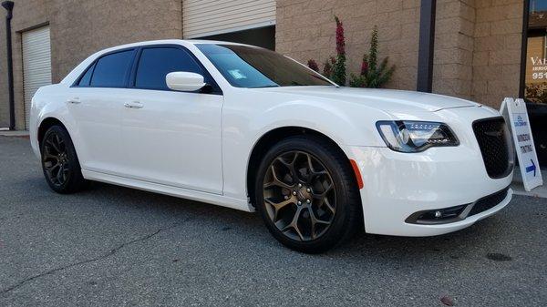 Chrysler 300 now enjoying a little more privacy with Renegade 20%, plus a sun strip for a some glare reduction in Renegade 5.