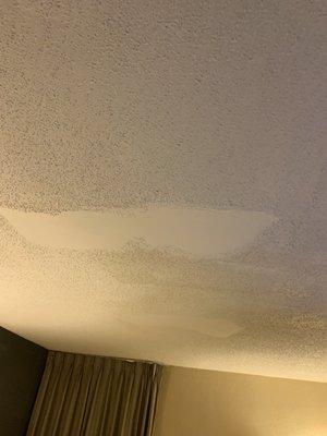 Horrible patch jobs on the ceiling