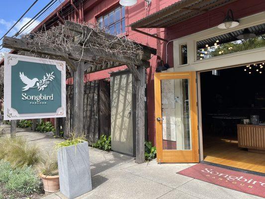 Exterior of Songbird Parlour at Jack London Village in Glen Ellen.