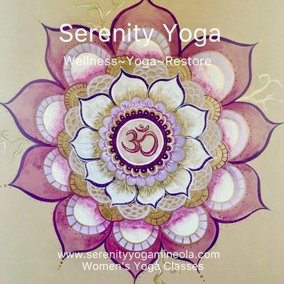 You'll find serenity here at our women's classes!   More inf. at www.serenityyogamineola.com