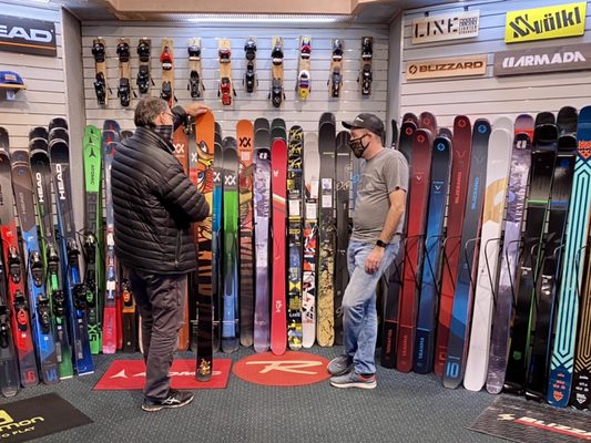 Talking skis.