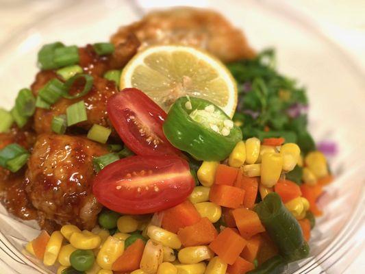 Sweet pepper chicken ramen