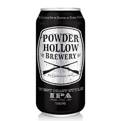 Powder Hollow Brewery can label design