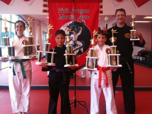 Children build self esteem at Twin Dragon Martial Arts