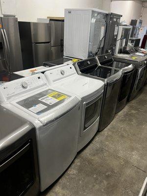 New and used washers and dryers available