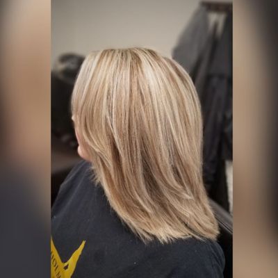 Blonde highlights