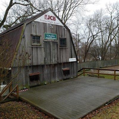 Crafts Barn and amphitheater