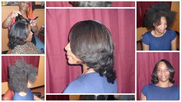 Virgin hair relaxer makeover