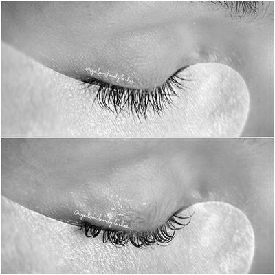 Before and After Lash Lift