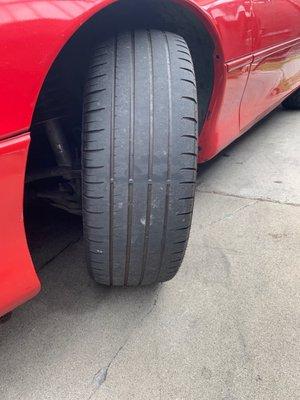 Only half the tires has thread. Gotta be fucken serious.