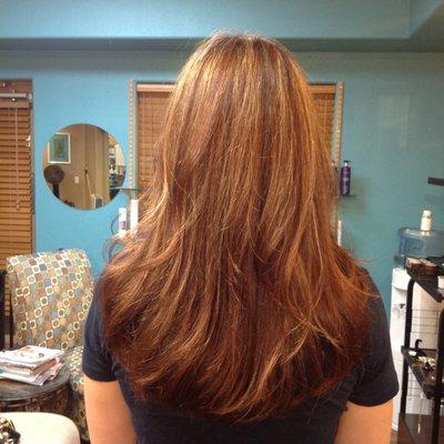 Cut, color, blowdry