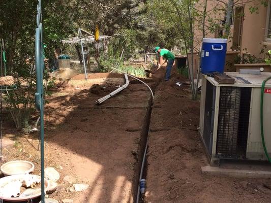 Four zone irrigation system in Sandia.