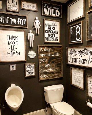 Fun bathroom.  www.jducedesign.com