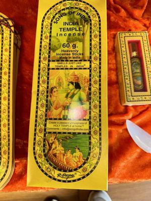 Luscious India temple incense