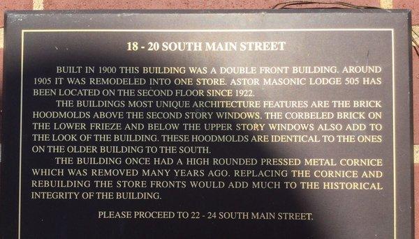 Information regarding the historical building that the Albia Chamber of Commerce occupies.