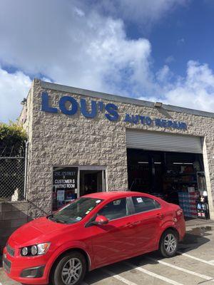 Lou's auto repair shop