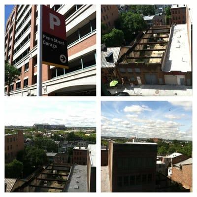 The view from Penn Street Garage