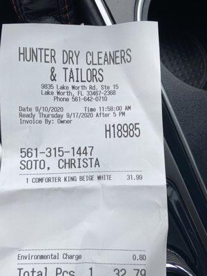 Hunter Dry Cleaners & Tailors